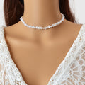 Artificial Irregular Short Pearl Necklace