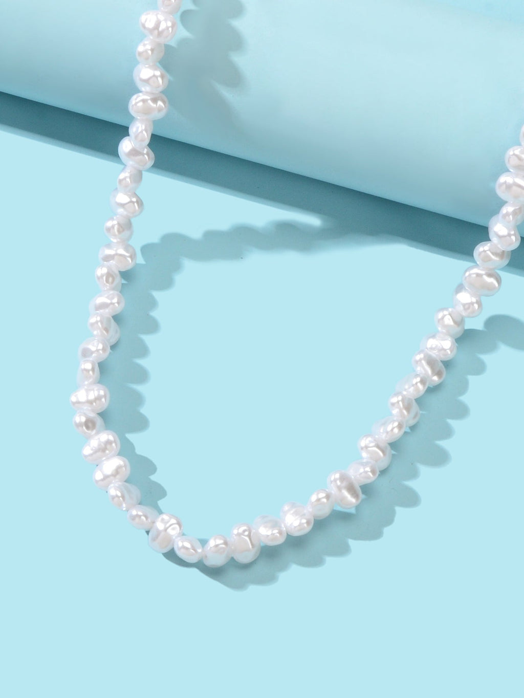 Artificial Irregular Short Pearl Necklace