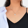 White Resin Shell Shape Charm Delicate Everyday Necklace