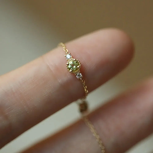 Monkton Real 925 Sterling Silver Round Solitaire Cubic Zirconia Chain Ring
