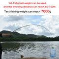 2-Tips 4.2m Carbon Fiber Carp Fishing Rod Grey